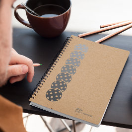 Kraft Brown Pickleball Personal Weekly Planner