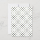 Kraft Brown Rustic Vislijn Ringen Mos Groen I RSVP Kaartje (Achterkant)