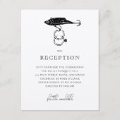 Kraft Brown Rustic Vissen Lure Rings Zwart Informatiekaartje (Voorkant)