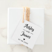 Kraft bruiloft gunst Labels gepersonaliseerd met n (In situ)