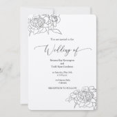 Kraft bruiloft uitnodiging - Rustiek Chic (Voorkant)