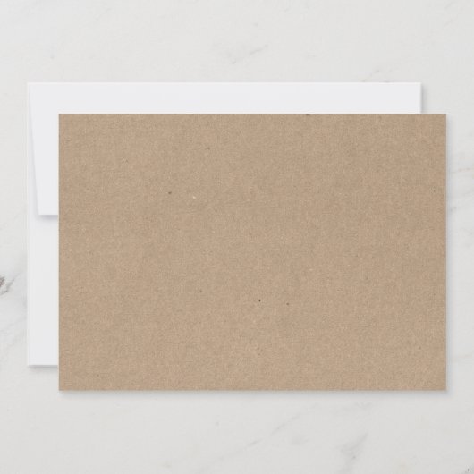 Kraft Brush Script  Truck Photo Kerstmis Feestdagenkaart (Achterkant)