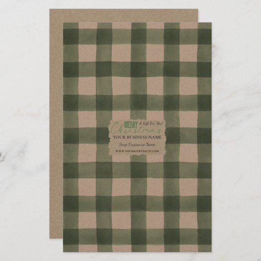 Kraft Buffalo Controle zeeppapierlade - Satin (Voorkant / Achterkant)