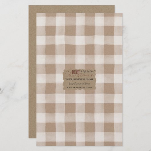 Kraft Buffalo Controle zeeppapierlade - Satin (Voorkant / Achterkant)