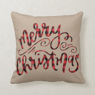 Kraft Buffalo Pset Merry kerst Pillow Kussen