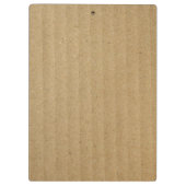 Kraft Cardboard Papier, speciaal gepersonaliseerd  Klembord (Achterkant)