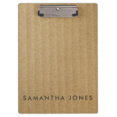 Kraft Cardboard Papier, speciaal gepersonaliseerd  Klembord (Voorkant)
