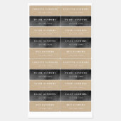 Kraft & Chalkboard Neutrale waterdichte naam Labels (Vel)