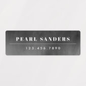 Kraft & Chalkboard Neutrale waterdichte naam Labels (Design 2)