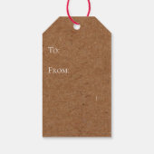 Kraft Chocolade en Wijn Party Fles Favorieten Cadeaulabel (Achterkant)