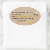 Kraft Comb Honey in Rectangle, Circle, Square of Ovale Sticker (Tas)