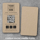 Kraft Connect met ons Social Media QR Code Logo Visitekaartje