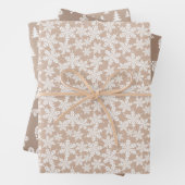 Kraft Country Christmas Design Wit Inpakpapier Vel (In situ)