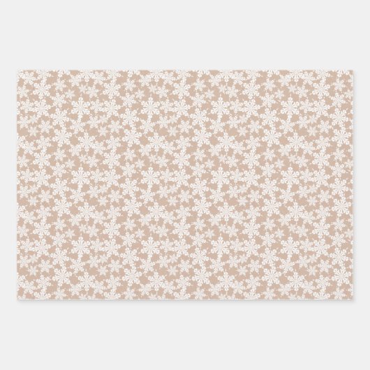 Kraft Country Christmas Design Wit Inpakpapier Vel (Voorkant)