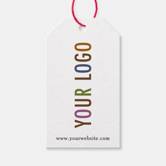 Kraft Custom Gedrukt Retail Hang Labels met String Cadeaulabel (Voorkant)