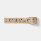 Kraft Custom kledinglabel voor handgemaakt item Satijnen Lint (Voorkant)