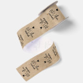 Kraft Custom kledinglabel voor handgemaakt item Satijnen Lint (Achterkant)