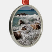 Kraft des Meeres - Insel Sizilien Metalen Ornament (Rechts)