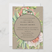 KRAFT DESERT SUCCULENT CACTI FOLIAGE COUPLE SHOWER KAART (Voorkant)