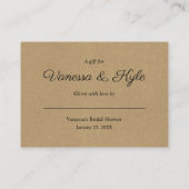 Kraft Display vrijgezellenfeest invoegen kaart + l (Achterkant)