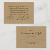 Kraft Display vrijgezellenfeest invoegen kaart + l (Voorkant / Achterkant)