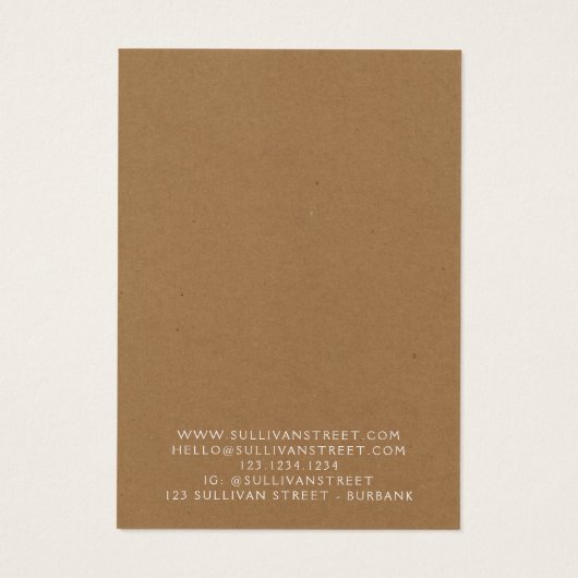 Kraft Earringen Jewelry Display Kaart (Achterkant)