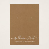Kraft Earringen Jewelry Display Kaart (Voorkant)