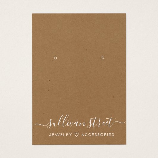 Kraft Earringen Jewelry Display Kaart (Voorkant)