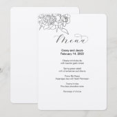 Kraft Earth Tone Paper Menu Rustiek (Voorkant / Achterkant)