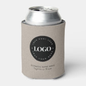 Kraft Earthy Custom Business Company - Logo Blikjeskoeler (Blikje Voorkant)