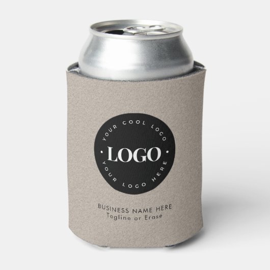 Kraft Earthy Custom Business Company - Logo Blikjeskoeler (Blikje Voorkant)