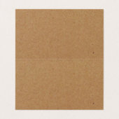 Kraft Effect Earring Holder Jewelry Display Card Visitekaartje (Binnenkant ongevouwen)
