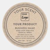 Kraft  Eigen logo Ronde Sticker (Voorkant)