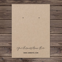 Kraft Elegant Script Custom Oorsprongskaart