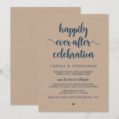 Kraft Elopement, Happily Ever After-viering in Kaart (Voorkant / Achterkant)