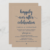 Kraft Elopement, Happily Ever After-viering Kaart (Voorkant / Achterkant)