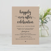 Kraft Elopement, Happily Ever After-viering Kaart (Staand voorkant)