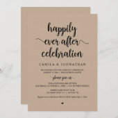 Kraft Elopement, Happily Ever After-viering Kaart (Voorkant / Achterkant)