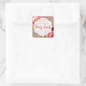kraft Floral Body Scrub Label (Tas)