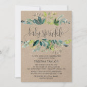 Kraft Foliage Baby Sprinkle Kaart (Voorkant)