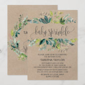 Kraft Foliage Baby Sprinkle Kaart (Voorkant / Achterkant)