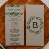 Kraft Foliage Dinner Menu Kaart