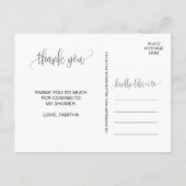 Kraft Foliage Hartelijk dank Briefkaart (Achterkant)