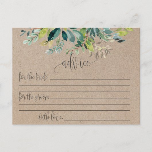 Kraft Foliage Marriage Advice Kaarten (Voorkant)