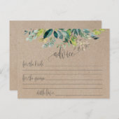 Kraft Foliage Marriage Advice Kaarten (Voorkant / Achterkant)