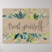 Kraft Foliage Treat Yourself Dessert Bar Poster (Voorkant)
