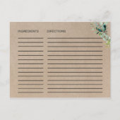 Kraft Foliage Vrijgezellenfeest Recipe Kaarten (Achterkant)