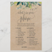 Kraft Foliage Wat zit er in je telefoon? (Achterkant)