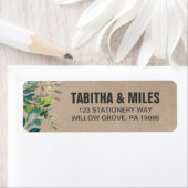 Kraft Foliage Wedding Etiket (Insitu)