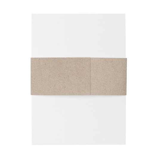 Kraft Foliage Wreath Monogram Weddenschap Belly Ba Uitnodigingen Wikkel (Achterkant Voorbeeld)